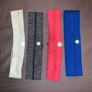 Set of 4 Lululemon Headbands